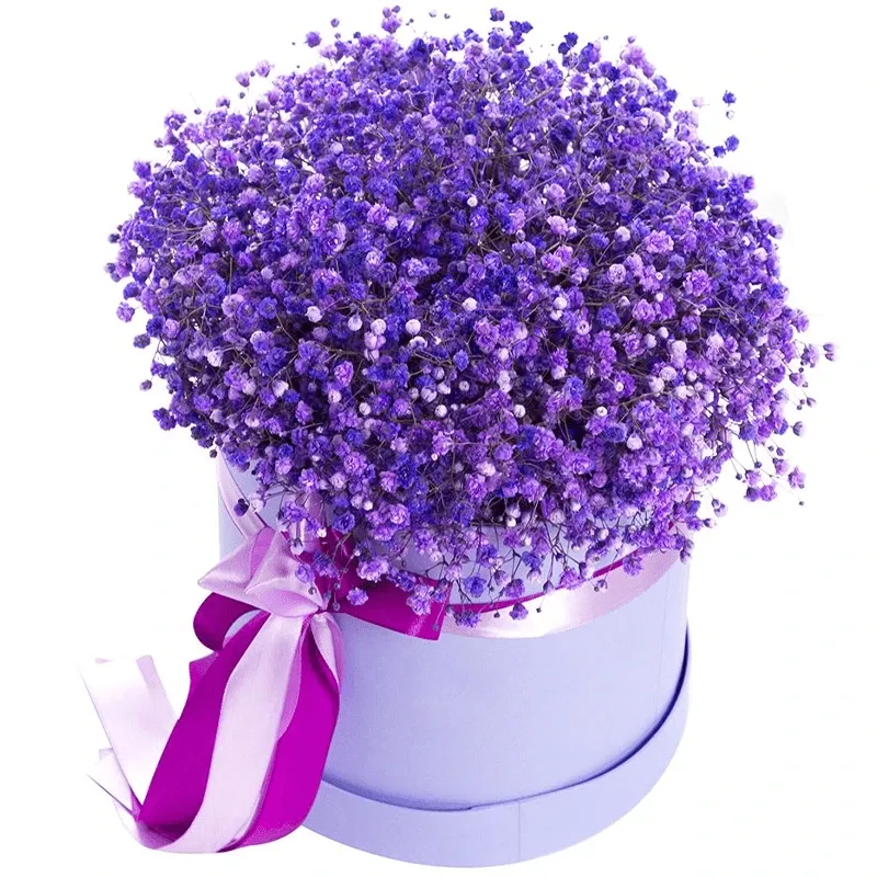 Цветы в коробке Пудровая нежность